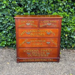 Vintage Victorian mahogany chest of drawers