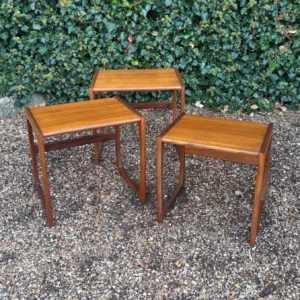 Vintage quadrille mid century nest of tables