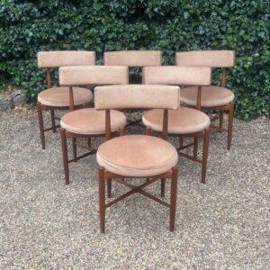 Set of six G Plan Fresco chairs
