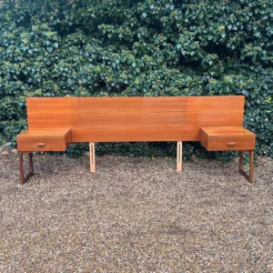 Vintage G Plan quadrille headboard